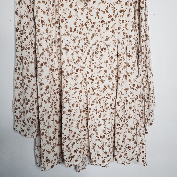 Altar'd State Baby Doll Bell Sleeves Tunic Dress Size M Floral Fairycore Boho - Picture 5 of 12